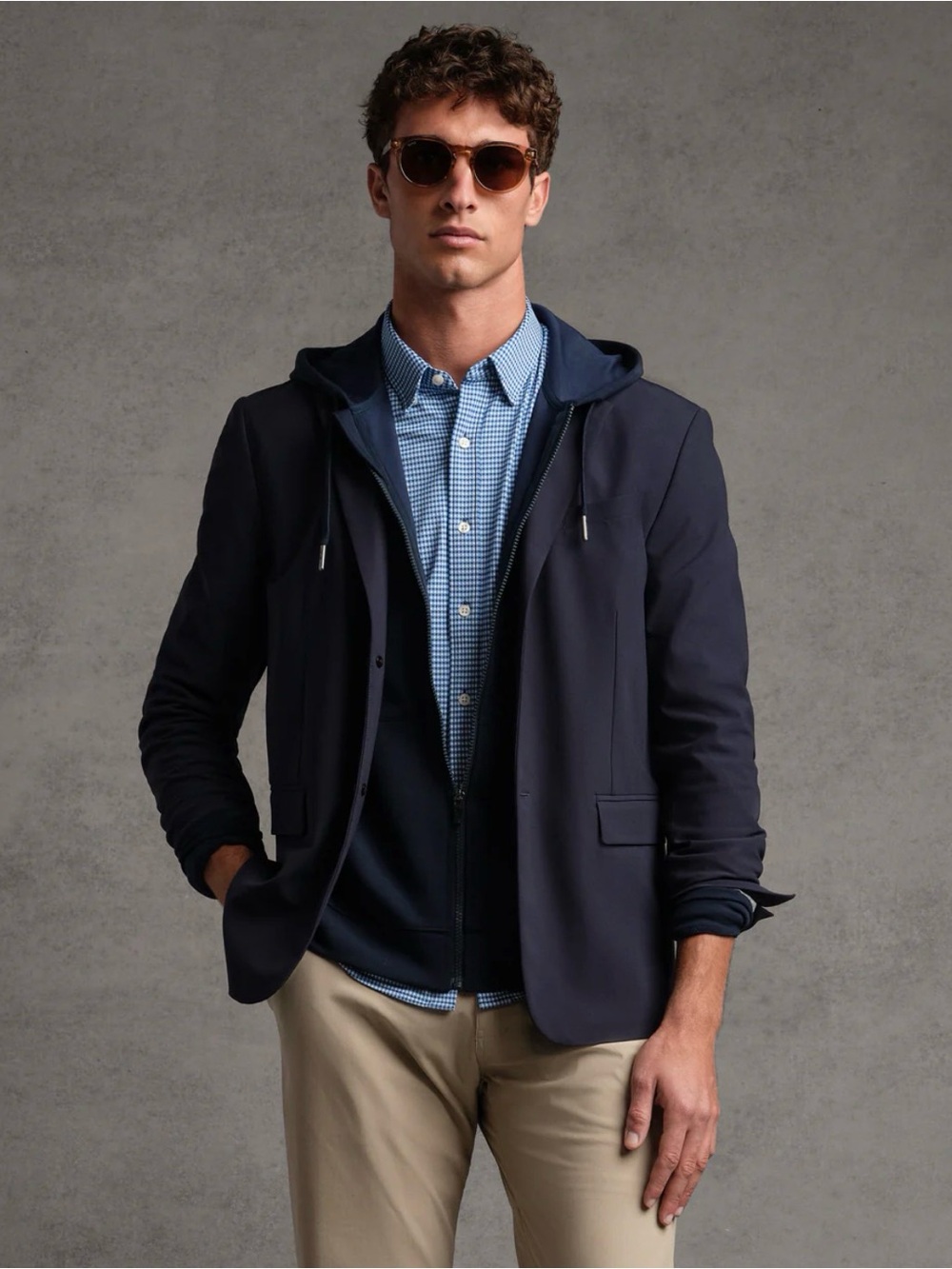 RHONE Navy Commuter Blazer - size medium